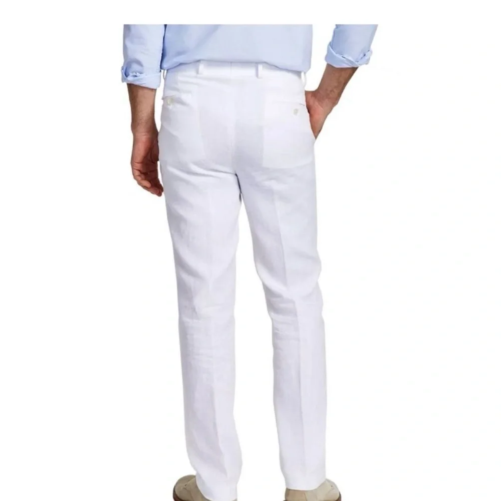 Men's Cotton Linen Resort Vacation wear Dress Pants made in Italy Linea Naturale